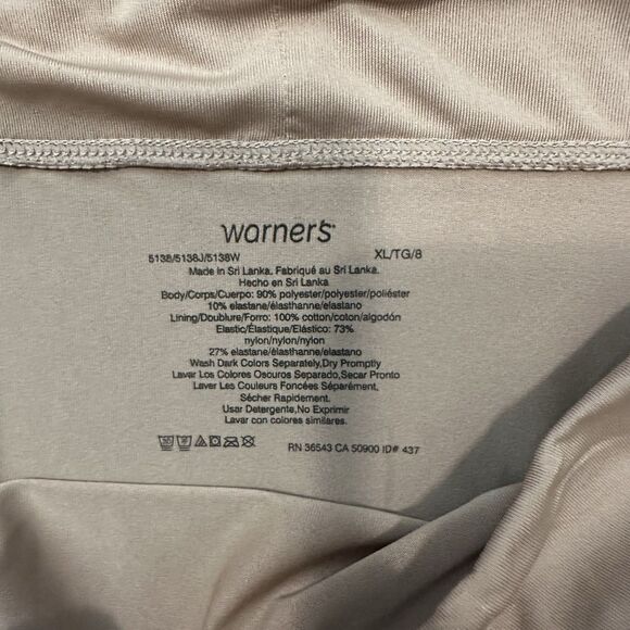 Warner's 8/XL Mocha Silky Smooth Hi Cut Brief Panty  #5138W NWOT No Pinching - Picture 3 of 3